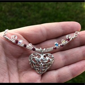 Love Goddess Heart Pendant Necklace- Valentines